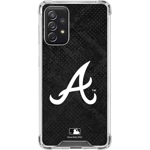 MLB Atlanta Braves Dark Wash Galaxy A72 5G Clear Case